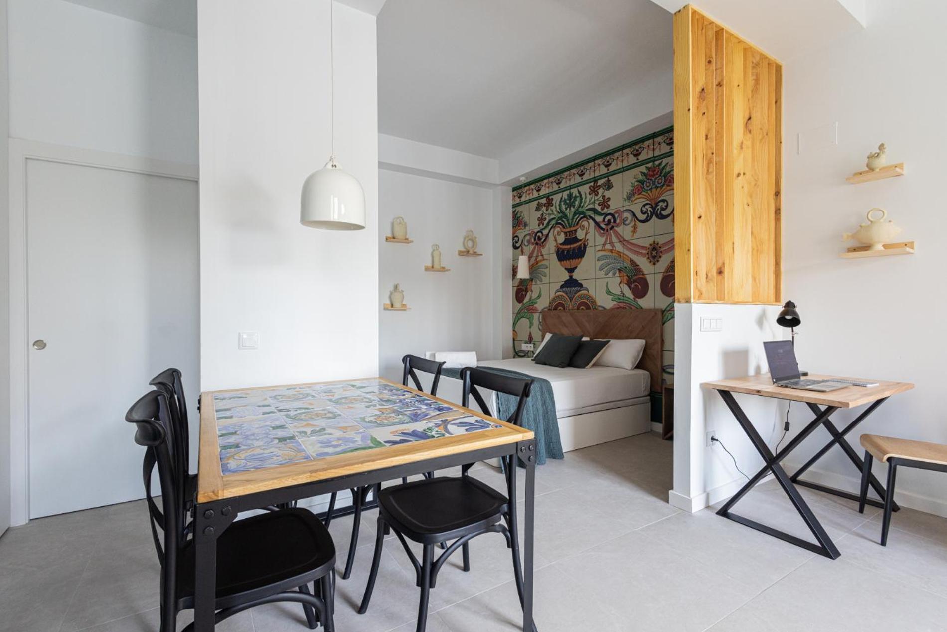 Apartment Florit Flats - Stylish Ceramic With Free Bicycles By The Joaquin Sorolla Station